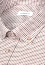 Regular Flanellhemd Karo in Beige |  Seidensticker Onlineshop