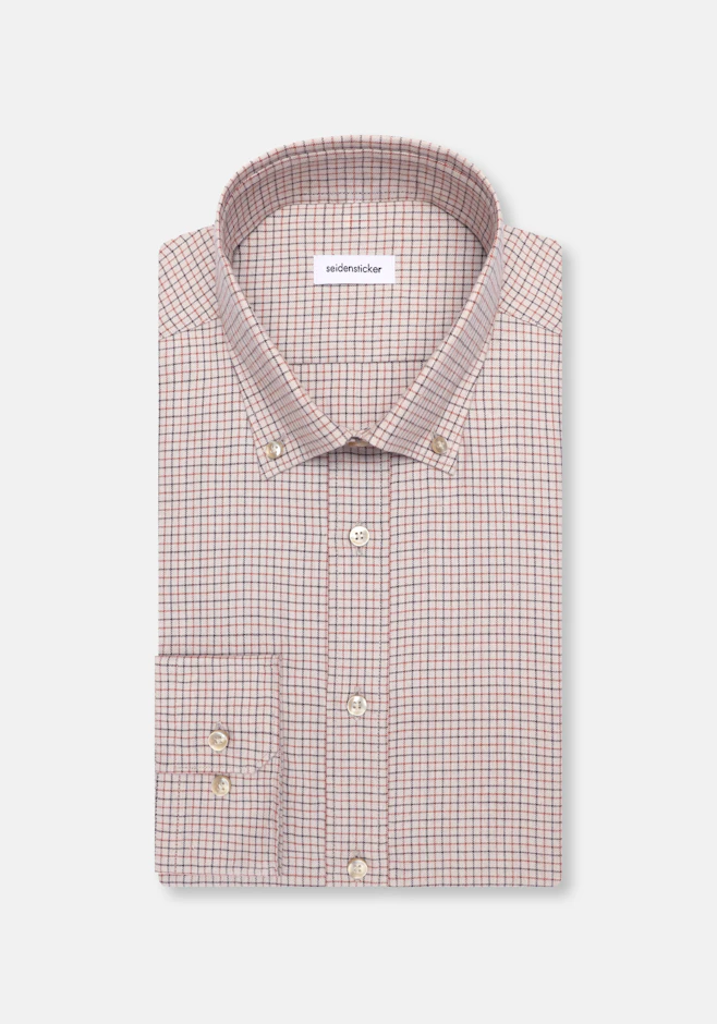 Regular Flanellhemd Karo in Beige | Seidensticker Onlineshop