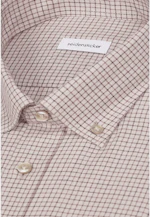 Slim Flanellhemd Karo in Beige |  Seidensticker Onlineshop