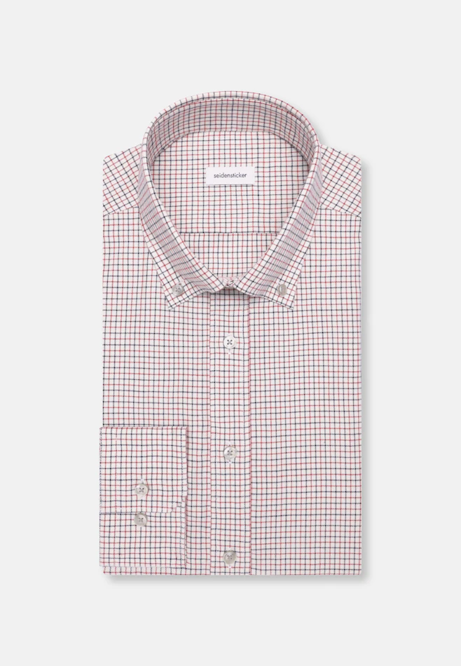 Slim Flanellhemd Karo in Rot | Seidensticker Onlineshop
