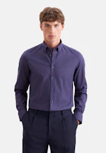 Shaped Flannel shirt Check in Dunkelblau |  Seidensticker Onlineshop