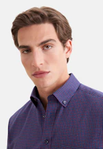 Comfort Flannel shirt Check in Dunkelblau |  Seidensticker Onlineshop