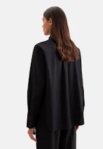 Hemdbluse in A- Linie aus Twil mit langer Manschette in Noir |  Seidensticker Onlineshop