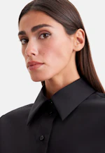 Hemdbluse in A- Linie aus Twil mit langer Manschette in Noir |  Seidensticker Onlineshop