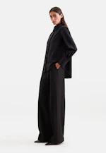 Hemdbluse in A- Linie aus Twil mit langer Manschette in Noir |  Seidensticker Onlineshop