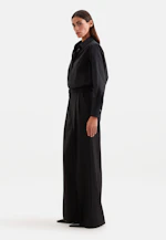 Hemdbluse in A- Linie aus Baumwollpopeline in Noir |  Seidensticker Onlineshop