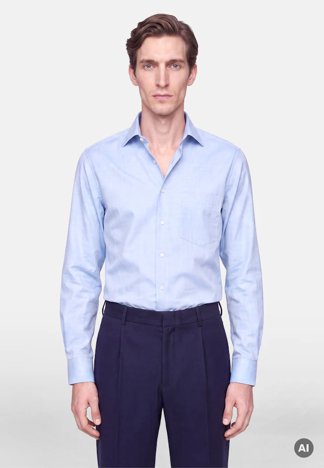 Regular Flanellhemd Uni in Mittelblau | Seidensticker Onlineshop
