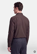Regular Flanellhemd Uni in Braun |  Seidensticker Onlineshop