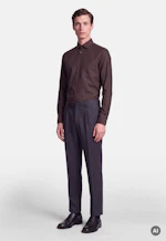 Regular Flanellhemd Uni in Braun |  Seidensticker Onlineshop
