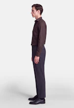 Regular Flanellhemd Uni in Braun |  Seidensticker Onlineshop
