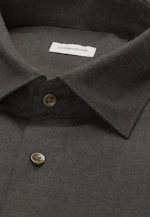 Regular Flanellhemd Uni in Grau |  Seidensticker Onlineshop