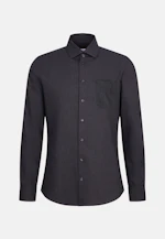 Regular Flanellhemd Uni in Grau |  Seidensticker Onlineshop