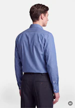 Regular Flanellhemd Uni in Mittelblau |  Seidensticker Onlineshop