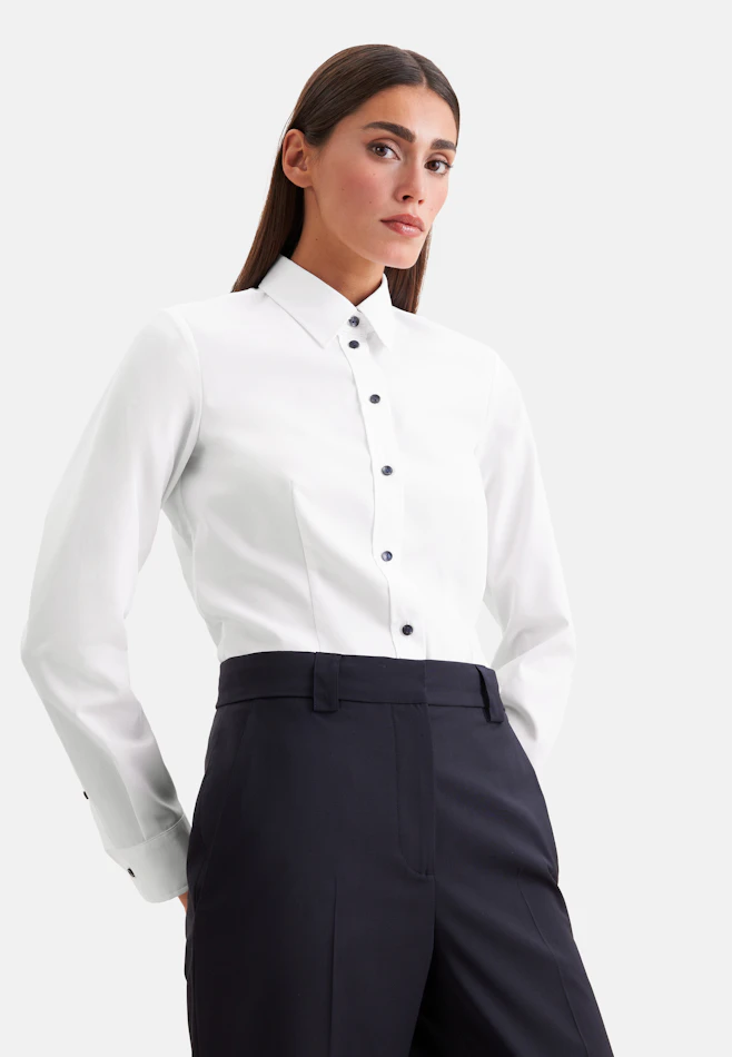 Hemdbluse slim fit dans Blanc | Boutique en ligne Seidensticker