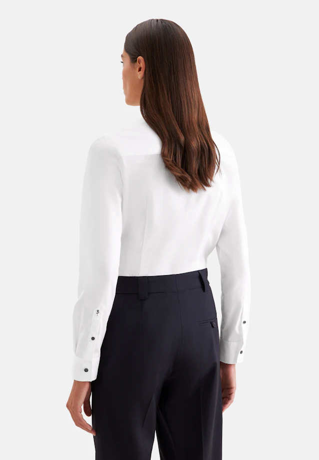Hemdbluse slim fit in Blanc |  Seidensticker Onlineshop