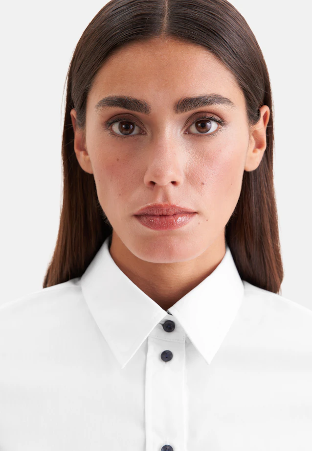 Hemdbluse slim fit in Blanc |  Seidensticker Onlineshop