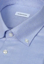 Regular Business Hemd Struktur in Mittelblau |  Seidensticker Onlineshop