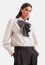 Blouse with detachable bow tie in Braun |  Seidensticker Onlineshop