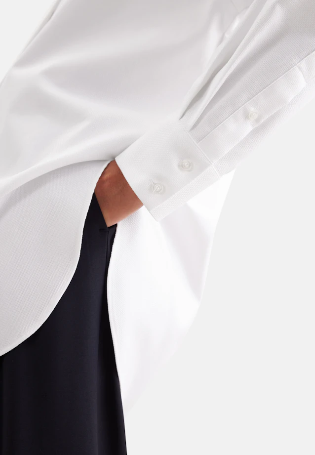 Chemisier oversize avec col à rabat in Blanc |  Seidensticker Onlineshop