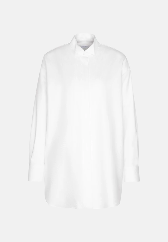 Chemisier oversize avec col à rabat in Blanc |  Seidensticker Onlineshop