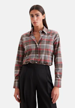 Flanell Hemdbluse mit Stretchanteil in Marron |  Seidensticker Onlineshop