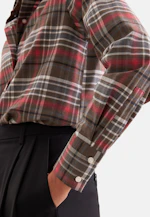 Flanell Hemdbluse mit Stretchanteil in Marron |  Seidensticker Onlineshop