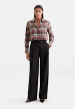 Flanell Hemdbluse mit Stretchanteil in Marron |  Seidensticker Onlineshop