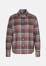 Flanell Hemdbluse mit Stretchanteil in Marron |  Seidensticker Onlineshop