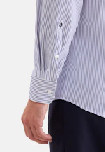 Comfort Performance shirt Print in Mittelblau |  Seidensticker Onlineshop