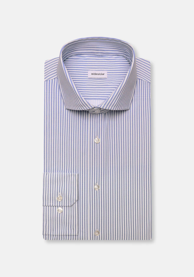 Comfort Performance-Hemd Druck in Mittelblau | Seidensticker Onlineshop
