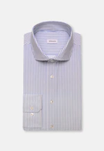 Comfort Performance-Hemd Druck in Mittelblau |  Seidensticker Onlineshop