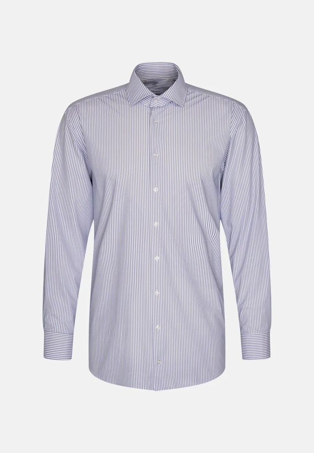 Comfort Performance shirt Print in Mittelblau |  Seidensticker Onlineshop