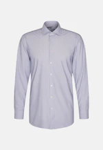 Comfort Performance shirt Print in Mittelblau |  Seidensticker Onlineshop
