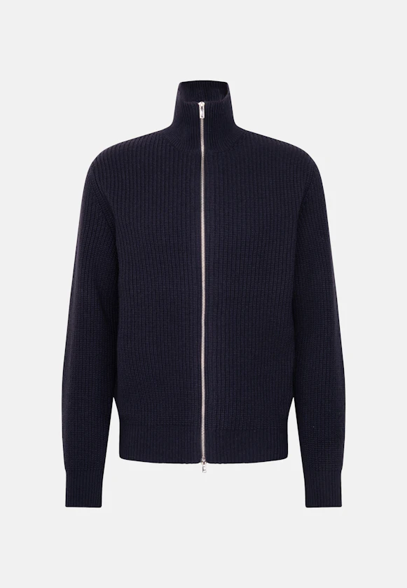 Regular Cardigan Uni in Dunkelblau |  Seidensticker Onlineshop