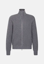 Regular Cardigan Uni in Grau |  Seidensticker Onlineshop