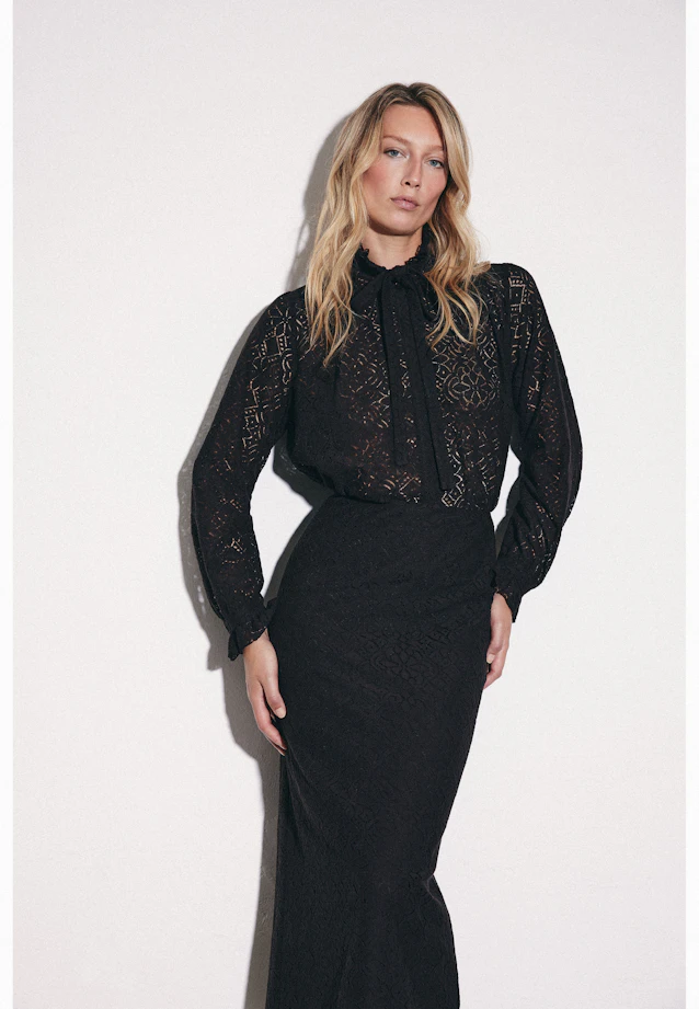 Lace pencil skirt in Braun |  Seidensticker Onlineshop