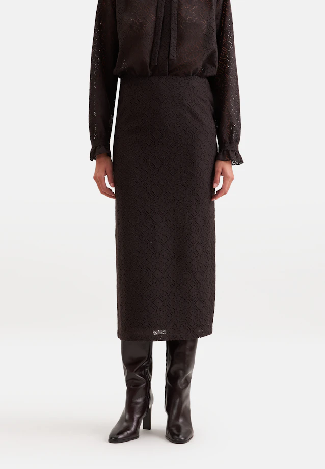 Lace pencil skirt in Braun |  Seidensticker Onlineshop
