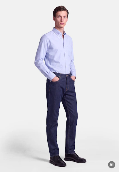 Regular 5-pocket denim Denim in Dunkelblau |  Seidensticker Onlineshop