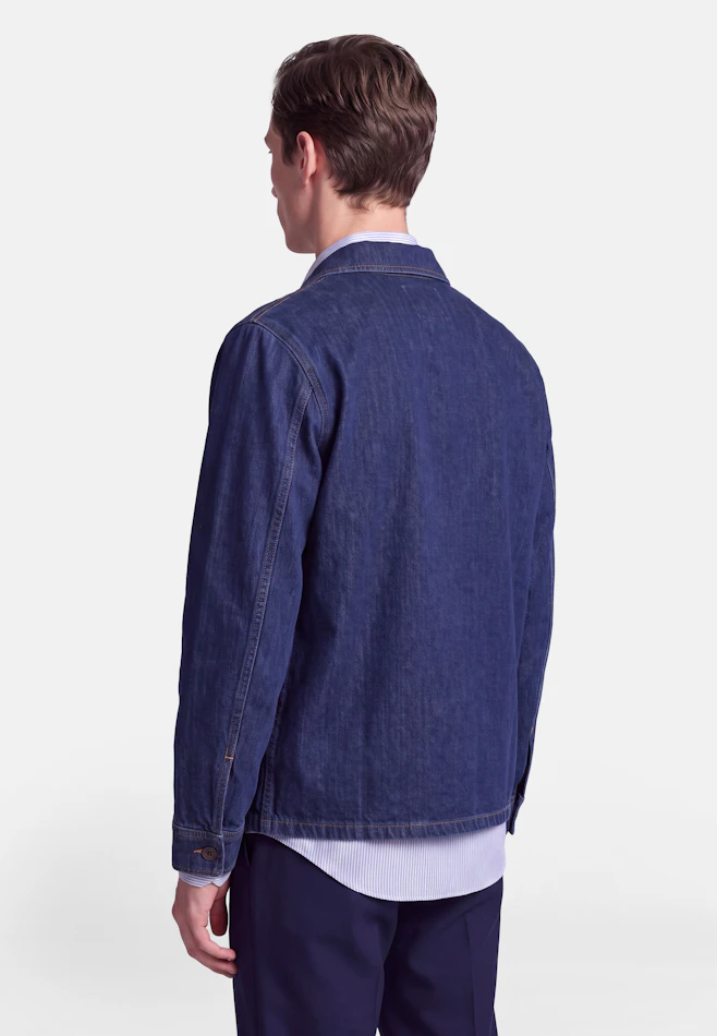Regular Jacke Denim in Dunkelblau | Seidensticker Onlineshop