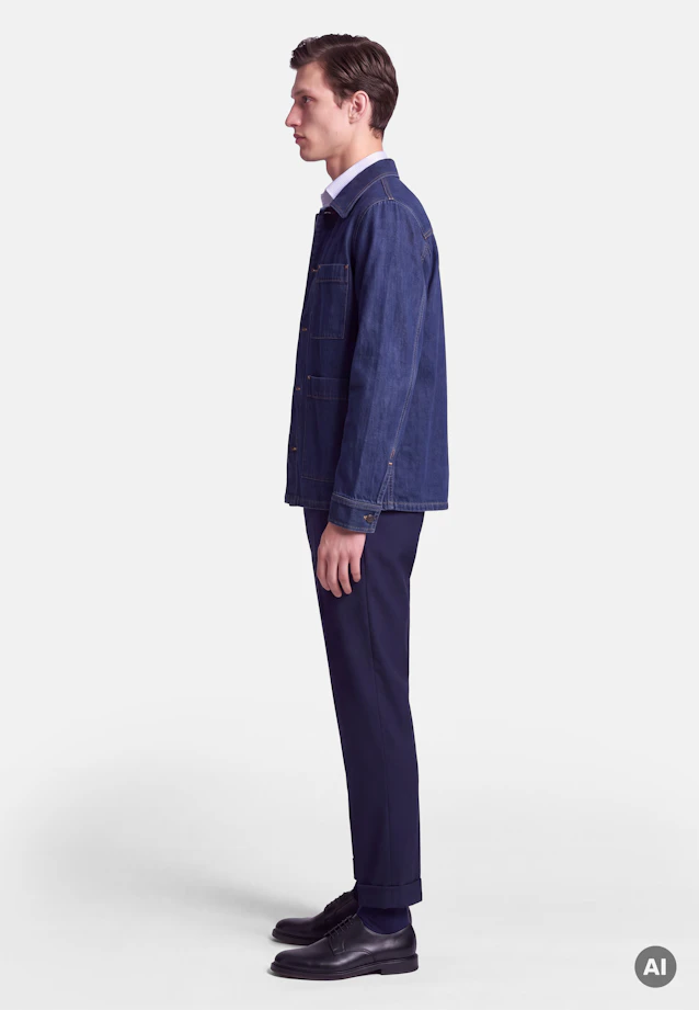 Regular Jacket in Dunkelblau |  Seidensticker Onlineshop