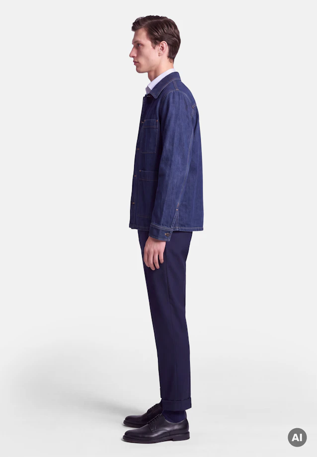 Regular Jacke in Dunkelblau |  Seidensticker Onlineshop