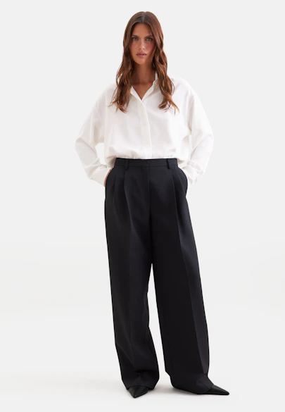 Pleated trousers in Schwarz |  Seidensticker Onlineshop