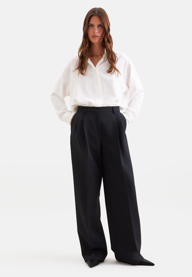 Pleated trousers in Schwarz |  Seidensticker Onlineshop