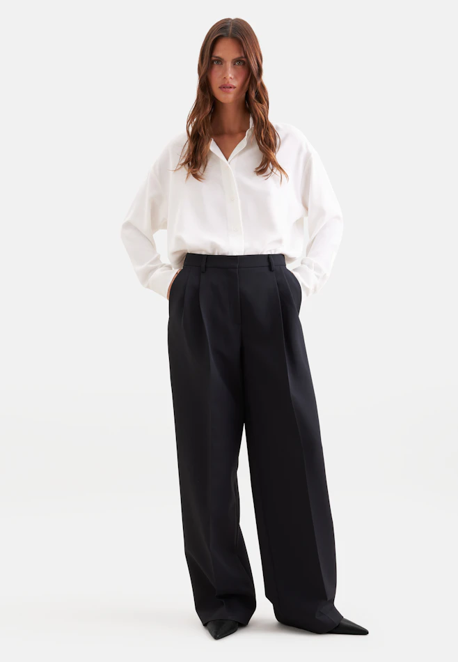 Pleated trousers in Schwarz | Seidensticker online shop