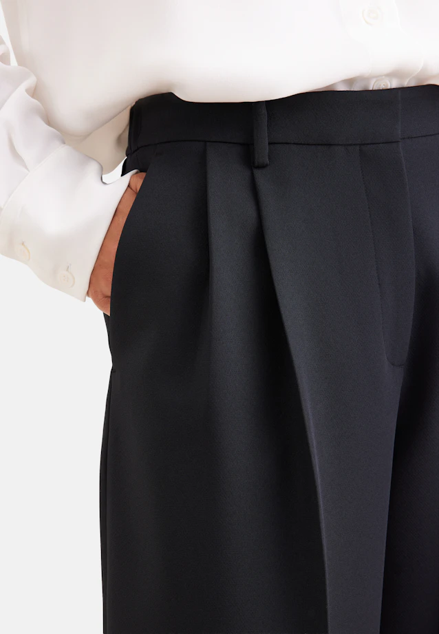 Pleated trousers in Schwarz |  Seidensticker Onlineshop