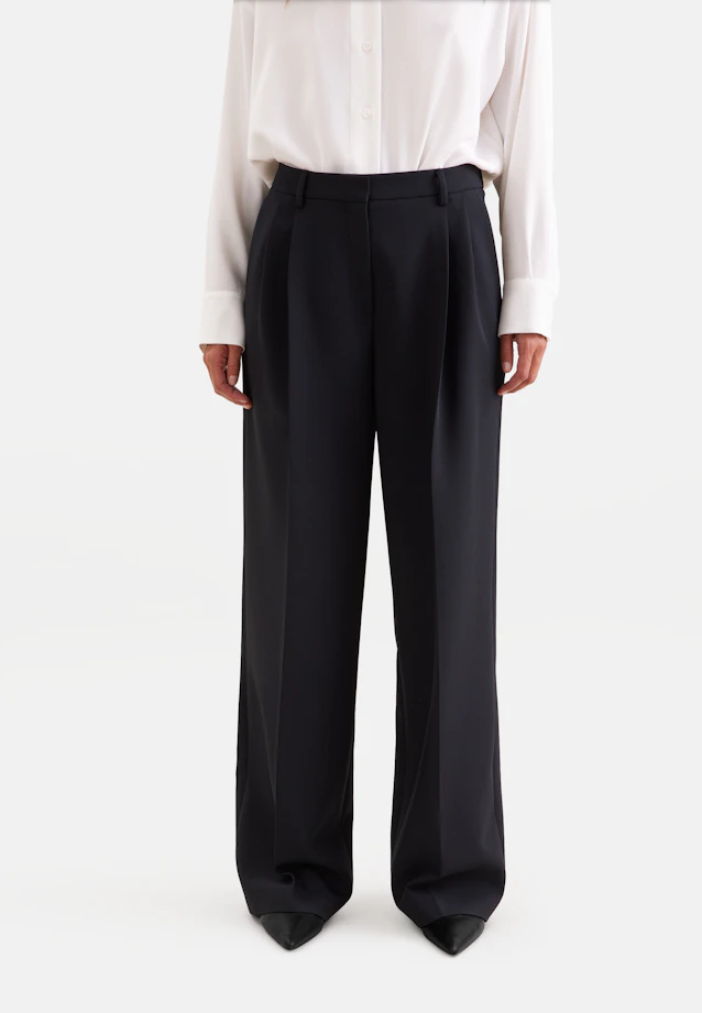 Pleated trousers in Schwarz |  Seidensticker Onlineshop