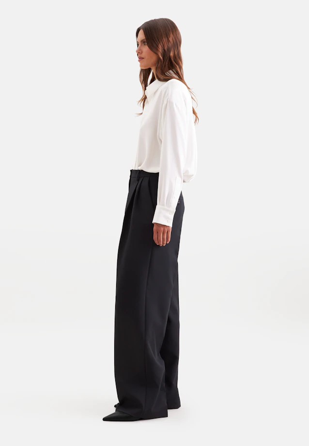 Pleated trousers in Schwarz |  Seidensticker Onlineshop