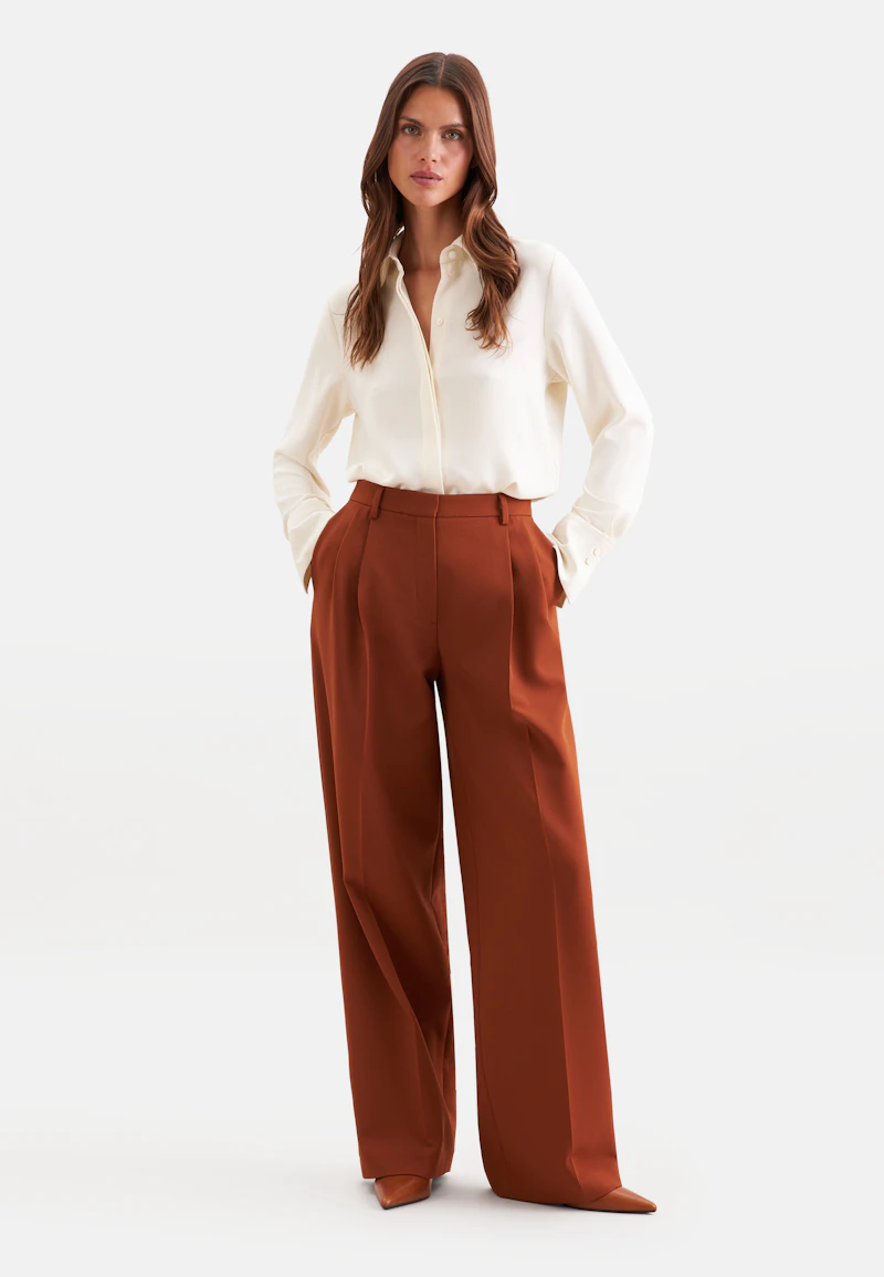 Pleated trousers