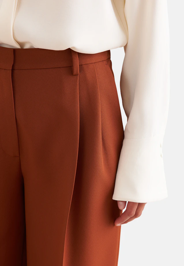 Pleated trousers in Braun |  Seidensticker Onlineshop