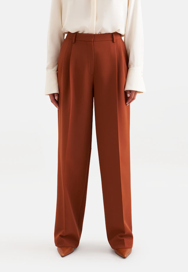 Pleated trousers in Braun |  Seidensticker Onlineshop